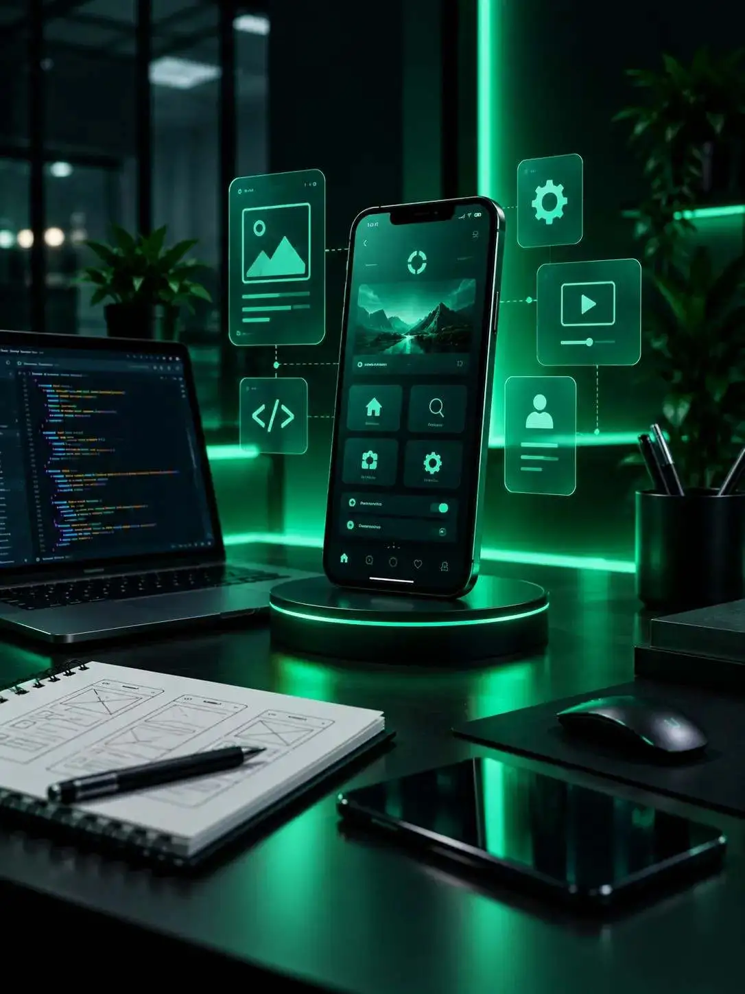 Native iOS and Android mobile app development with intuitive UI by Aider Infotech